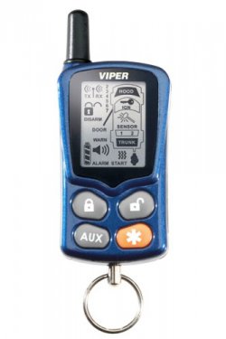 4 Четырёх-кнопочный брелок с ЖК дисплеем и обратной связью Viper 7701V В наличии